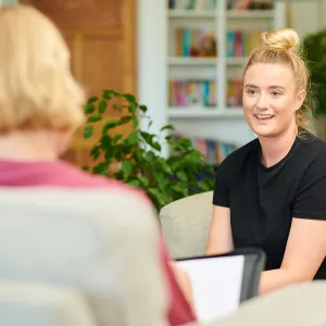 Teen Girl Talking to Counselor