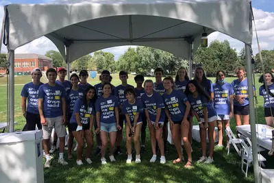 Group of teens at Junior Board Ice Cream Social Event