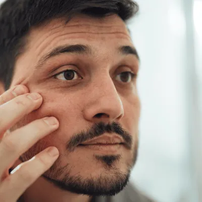 Man Checking Eye