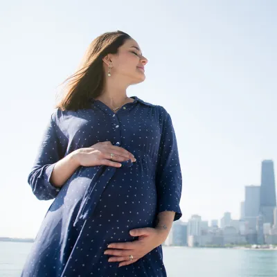 Pregnant Woman Outdoors