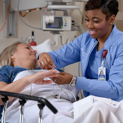 Nurse Helping Patient in ER