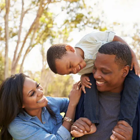Family in Park