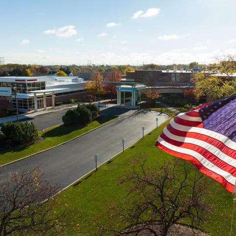 GlenOaks Hospital Aerial View
