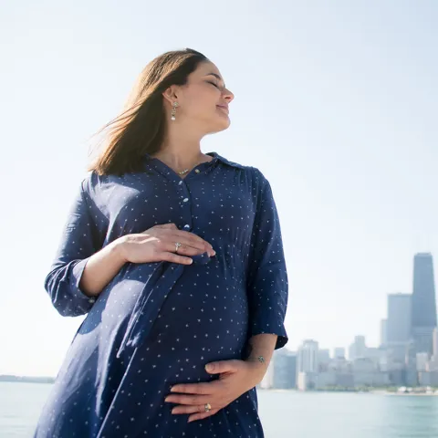 Pregnant Woman Outdoors