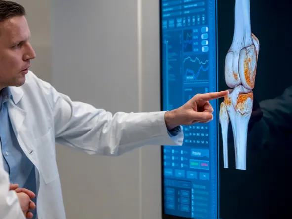 Ortho team reviews scans.