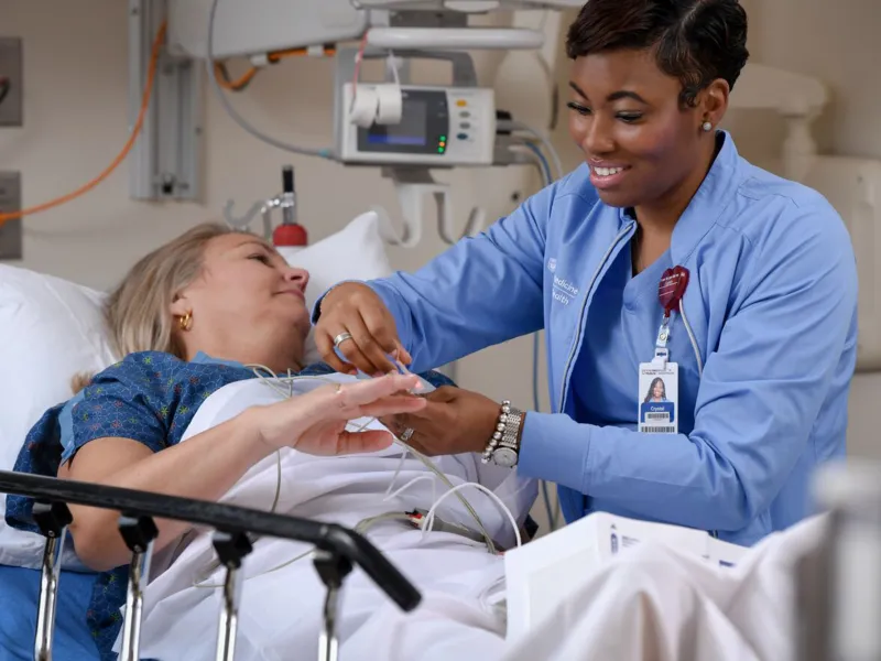 Nurse Helping Patient in ER