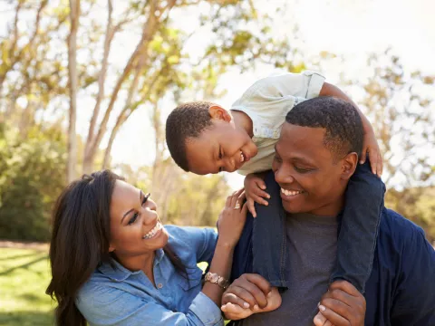 Family in Park