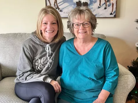 Nicole Fritz (Nurse at UChicago Medicine AdventHealth La Grange) and her Mom