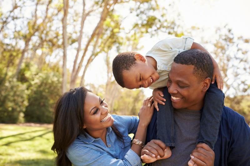 Family in Park