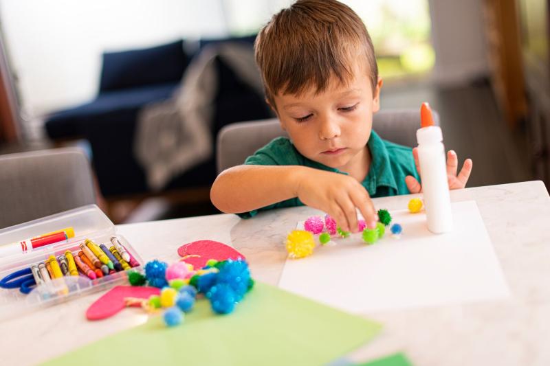 Child Making Art