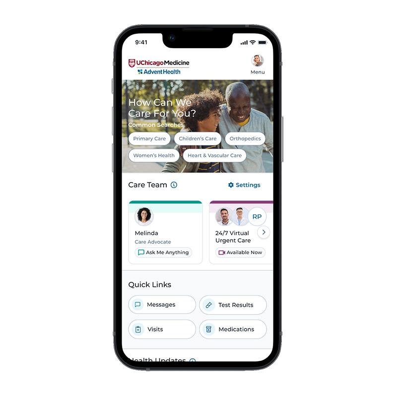 UChicago Medicine AdventHealth Homepage