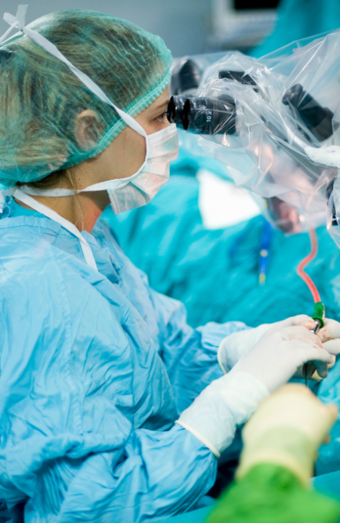 A Surgeon Uses Robotics to Perform Surgery.