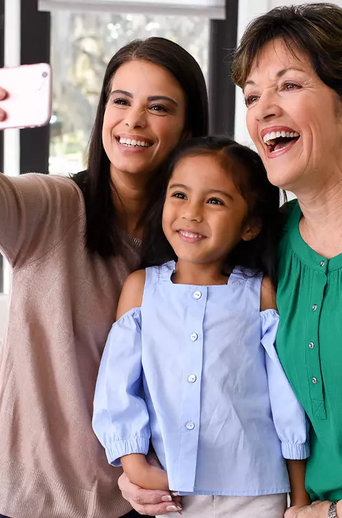 Family Taking Selfie