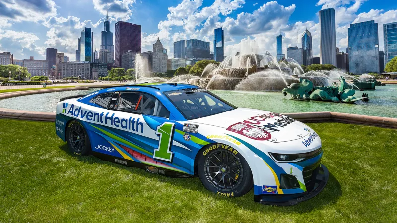 UChicago Medicine AdventHealth Nascar Car